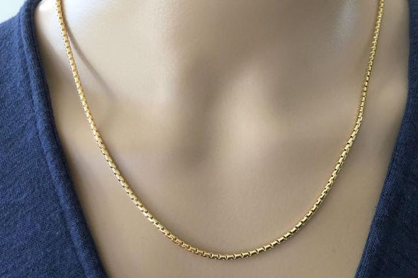 انواع زنجیر طلا زنانه