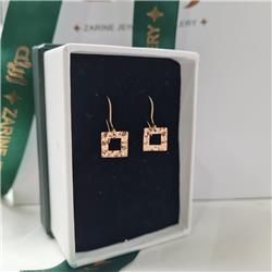 Hammered-gold-earrings