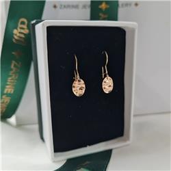 Hammered-gold-earrings