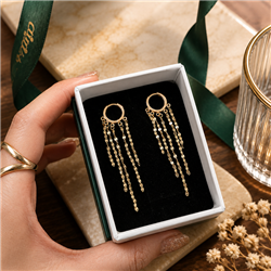 Gold-tassel-earrings