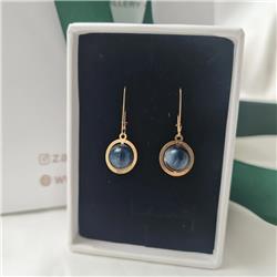 Kyanite-gold-earrings