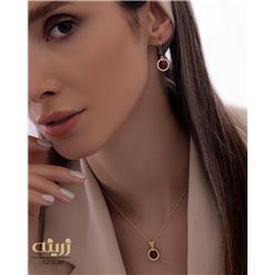 Red-agate-gold-earrings