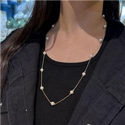 Gold-pearl-necklace