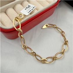 Hermes-diamond-chain-gold-bracelet