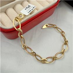 Hermes-diamond-chain-gold-bracelet