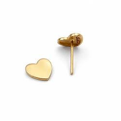 Flat-heart-stud-gold-earrings