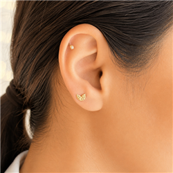 Gold-leaf-ear-piercing