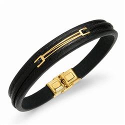 mens-gold-leather-parallel-bracelet