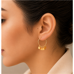 Gold-dangle-earrings