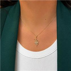 Ballerina-gold-pendant