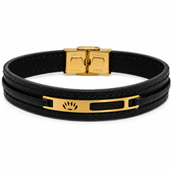 Gold-bracelet-with-leather