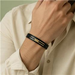 Gold-bracelet-with-leather2