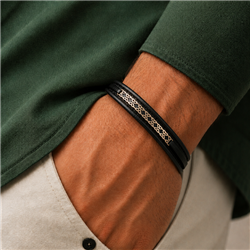 gift-mens-gold-leather-bracelet