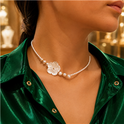 Pearl-and-shell-necklace