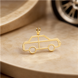 Gold-car-pendant-1