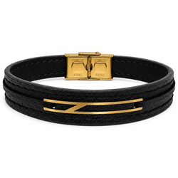 Gold-leather-gift bracelet3