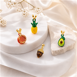 Fruit-gold-pendant