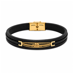Forouhar -eather-bracelet-BL