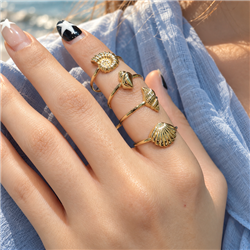 Mother-of-pearl-gold-ring