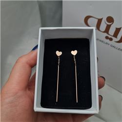 Heart-pendant-earrings