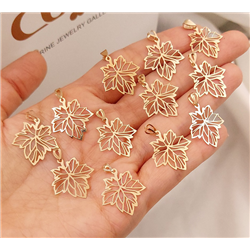 Gold-leaf-pendant