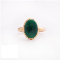 Green-agate-ring