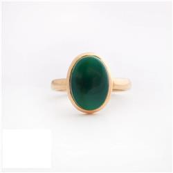 Green-agate-ring
