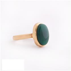 Green-agate-ring