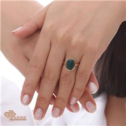 Green-agate-ring