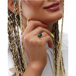 Green-agate-ring