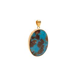 Turquoise-gold-pendant