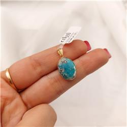 Turquoise-gold-pendant