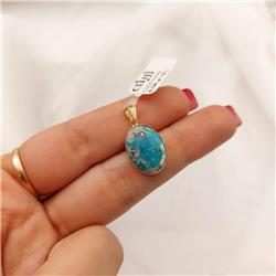 Turquoise-gold-pendant