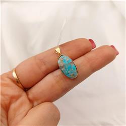 Turquoise-gold-pendant