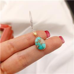 Turquoise-gold-pendant
