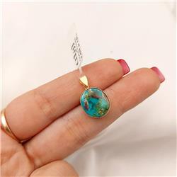 Turquoise-gold-pendant