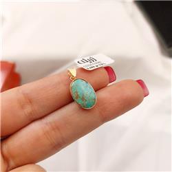 Turquoise-gold-pendant