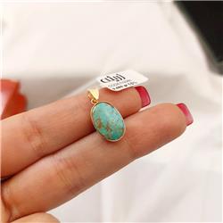 Turquoise-gold-pendant