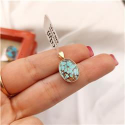 Turquoise-gold-pendant