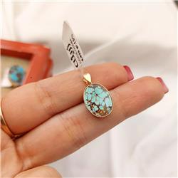 Turquoise-gold-pendant