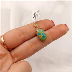Turquoise-gold-pendant