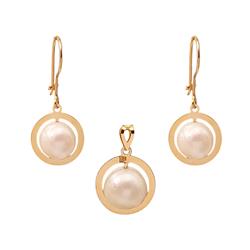 Gold-pearl-set