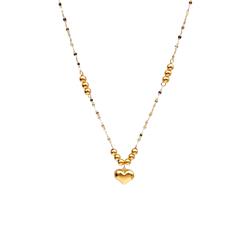 Gold-ball-necklace
