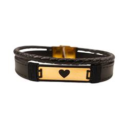 Gold-leather-bracelet