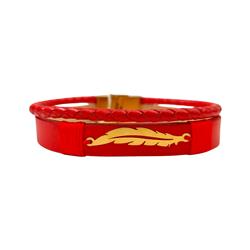 Gold-leather-bracelet