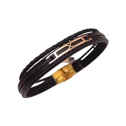 Gold-leather-bracelet