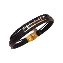 Gold-leather-bracelet
