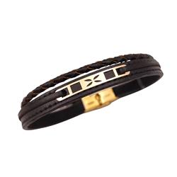 Gold-leather-bracelet