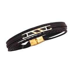 Gold-leather-bracelet