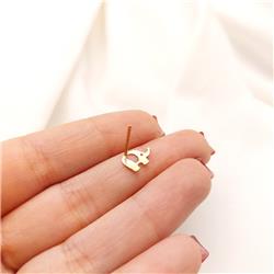 گوشواره طلا میخی طرح فیل شازده کوچولو